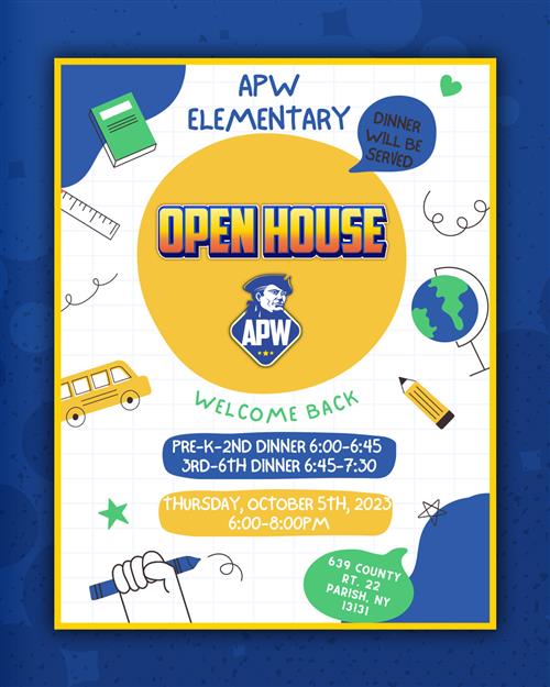 OPEN HOUSE at APW Elementary