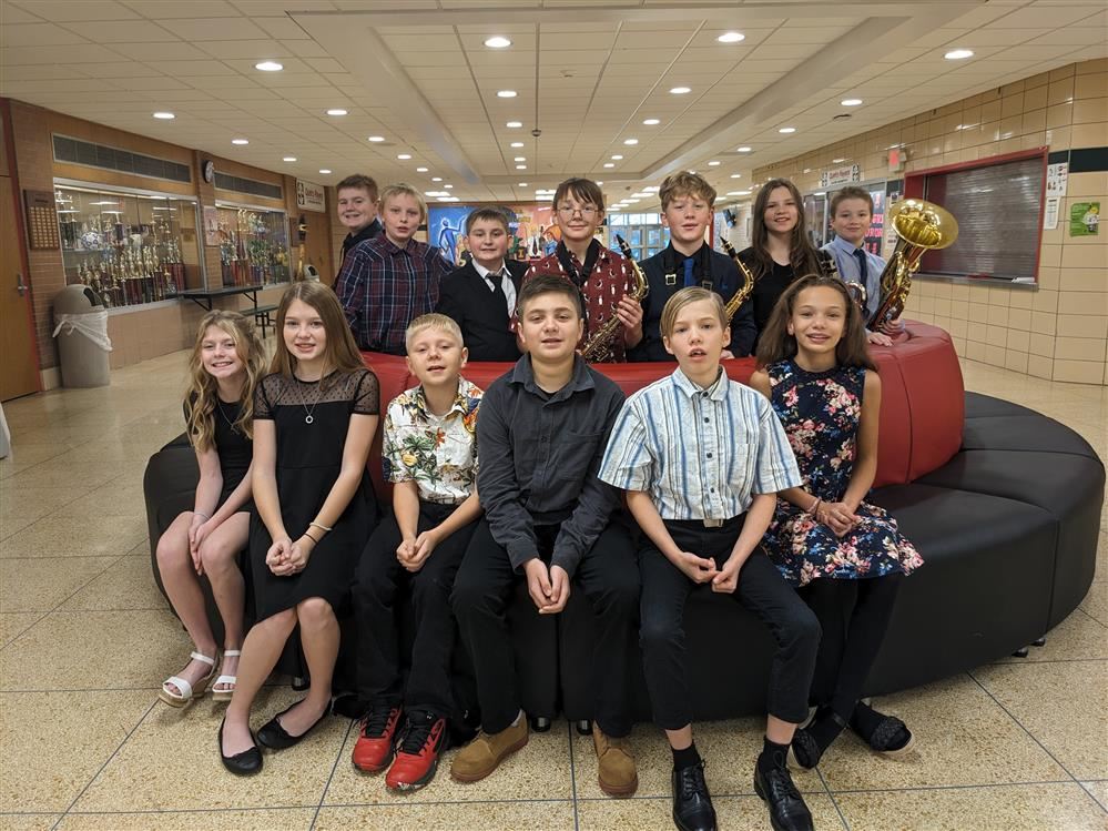  Sixth grade band and chorus students who were selected for the All County Music Festival